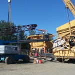 Kwethluk - Setting up a Vince Hagan batch plant for Bethel Services at Kwethluk for school project.