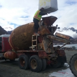 Chignik- Used owner-supplied truck and materials to batch concrete for the ferry pad.