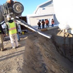 Fairbanks - Cellular concrete was used as backfill in winter for the excavation of buried munitions under newly constructed homes on base.