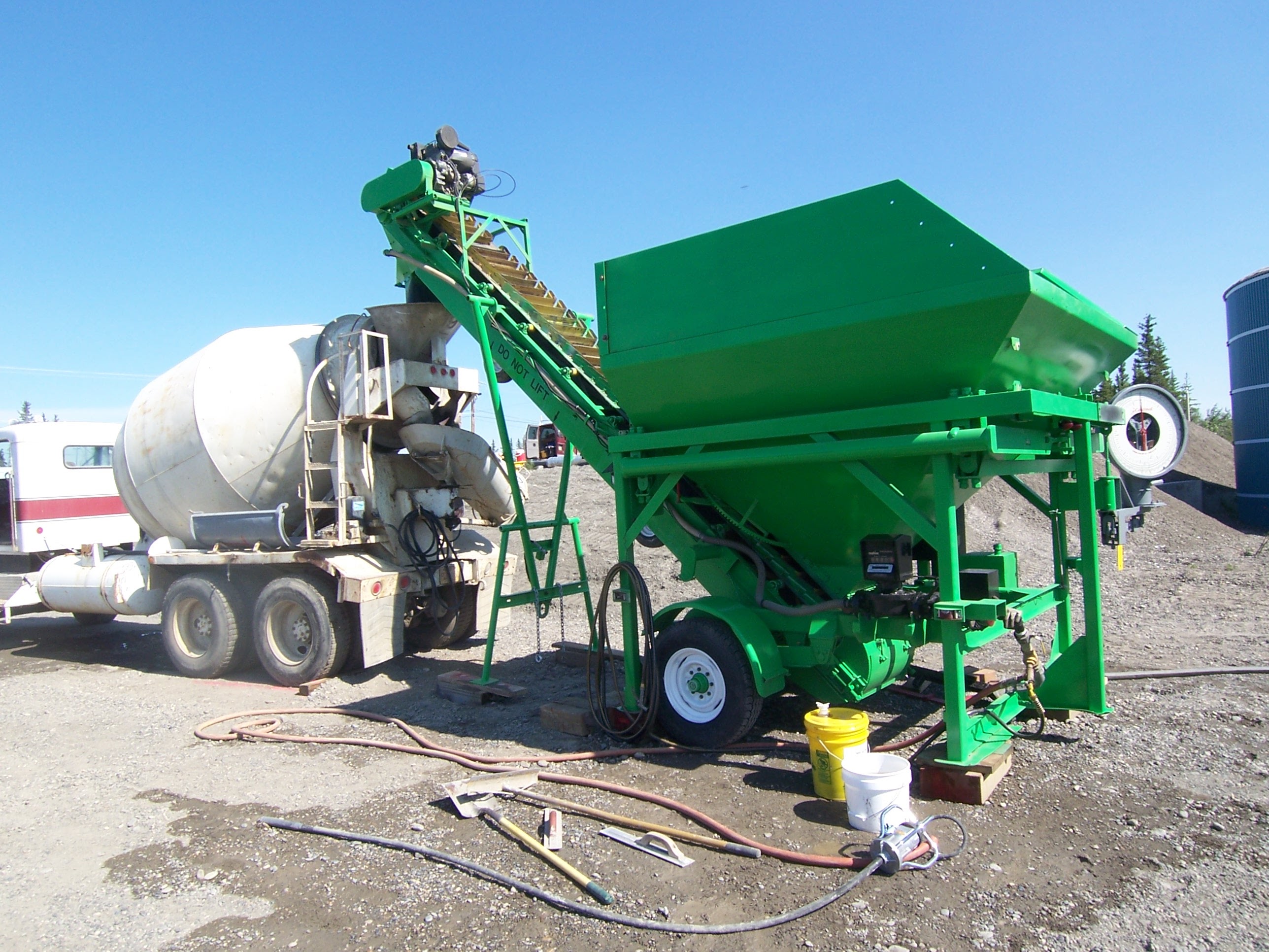 Fort Yukon- Shipped the Fastway and one mixer truck to batch concrete for water treatment plant.