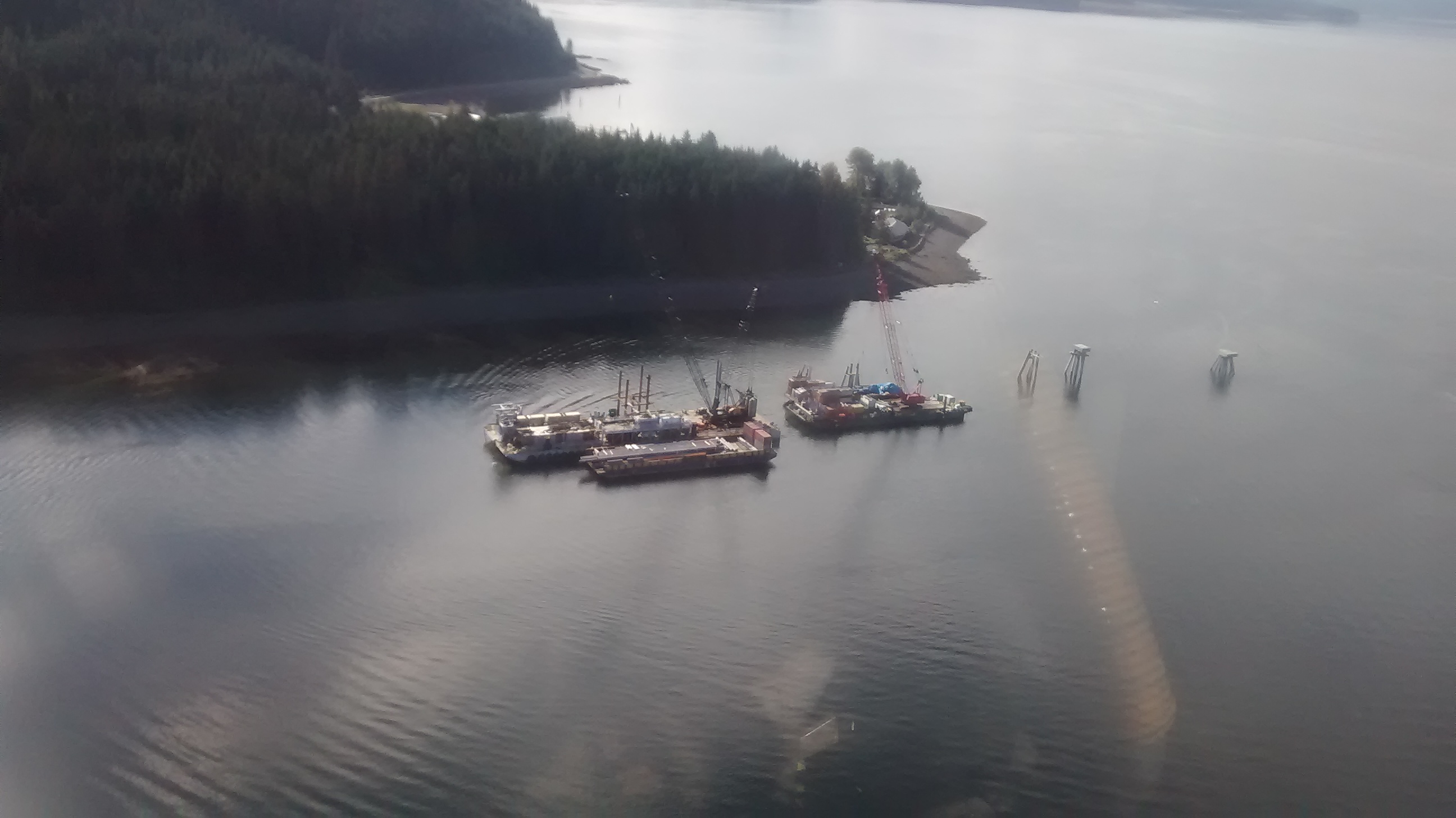 Hoonah-Flying in from Juneau for cruise ship dock project.